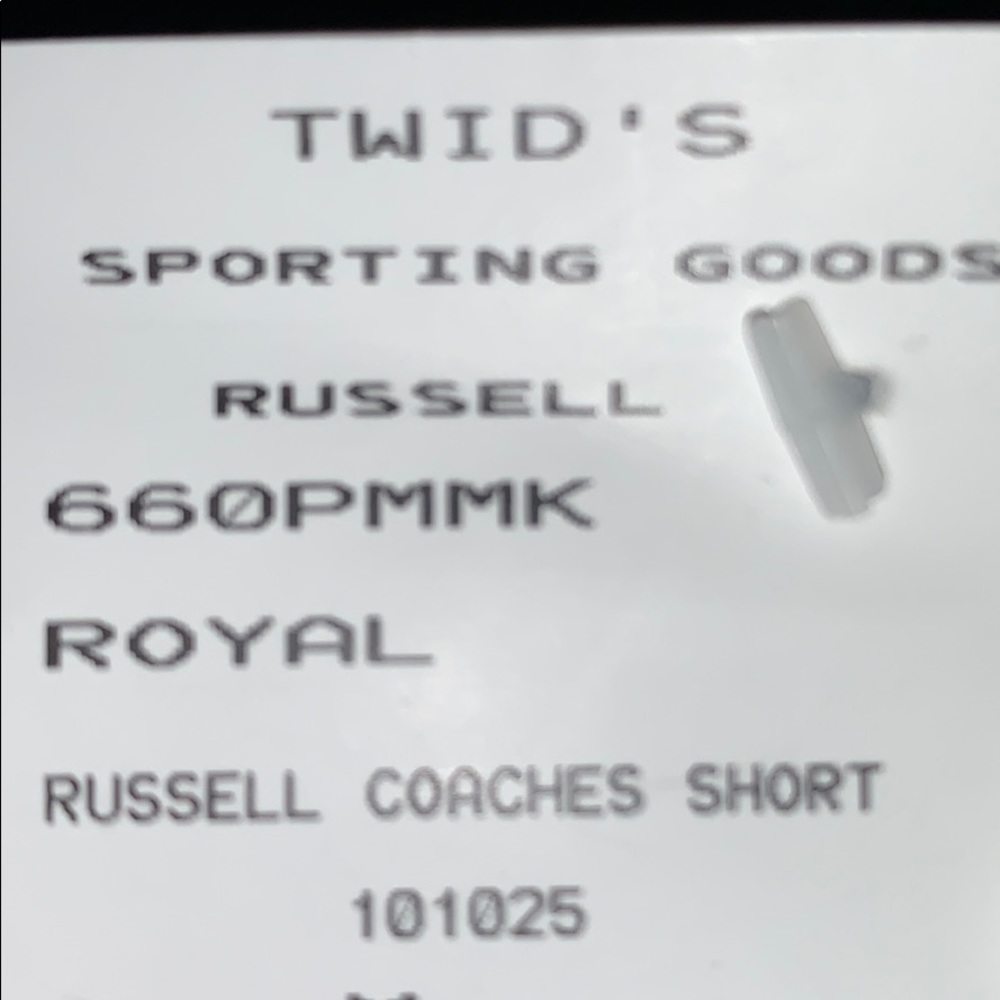 🏈⚾️ RUSSELL Coaches Short Royal Blue w/Drawstring - Picture 10 of 10